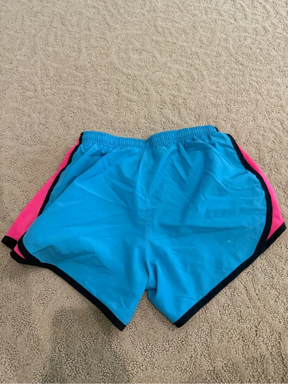 Nike Women's Turquoise & Pink Athletic Running Shorts